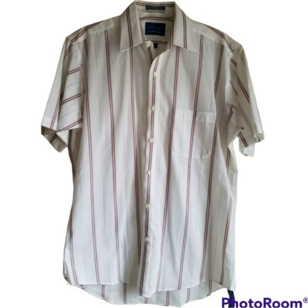 Towncraft Men's Dress Button Down Shirt Size M / 15.5